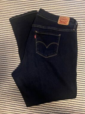 Levi's women’s Dark Indigo Slim Fit Jeans 18W